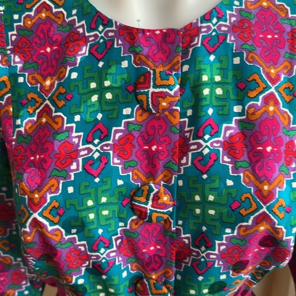 Vintage  100 %   Silk Joan Leslie 2-Piece Silk Set - Picture 3 of 9